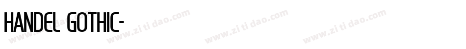 Handel Gothic字体转换